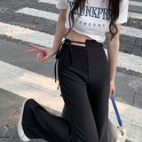 サイドタイフレアパンツ