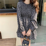 小花シフォンワンピース