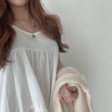 ノースリーブワンピース&ルーズカーディガンSET