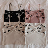 フロントツイストミニリボンキャミソール