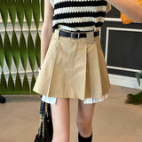 モノクロボーダーベスト&レイヤードスカートSET