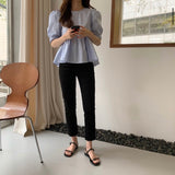 エレガントペプラムブラウス