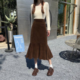 ミモレスリットマーメイドスカート