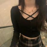 クロスストラップカーディガン