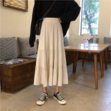 プリーツティアードロングスカート