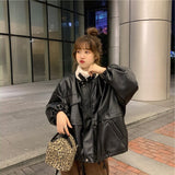 ブラックレザーフライトジャケット