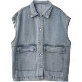 オーバーデニムベストジャケット