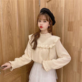 フロントフリルリブトップス