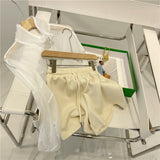 カジュアルコットンショートパンツ