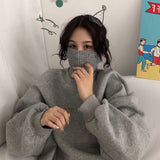 レイヤードタートルネックスウェット