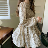 小花シフォンワンピース