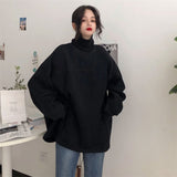 レイヤードタートルネックスウェット