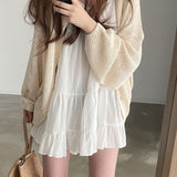 ノースリーブワンピース&ルーズカーディガンSET