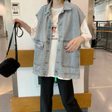 オーバーデニムベストジャケット