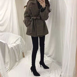 モダンチェックコート