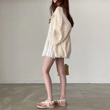 ノースリーブワンピース&ルーズカーディガンSET