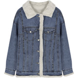 リバーシブルボアデニムジャケット