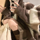 モカグラデーションニット