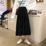 プリーツティアードロングスカート