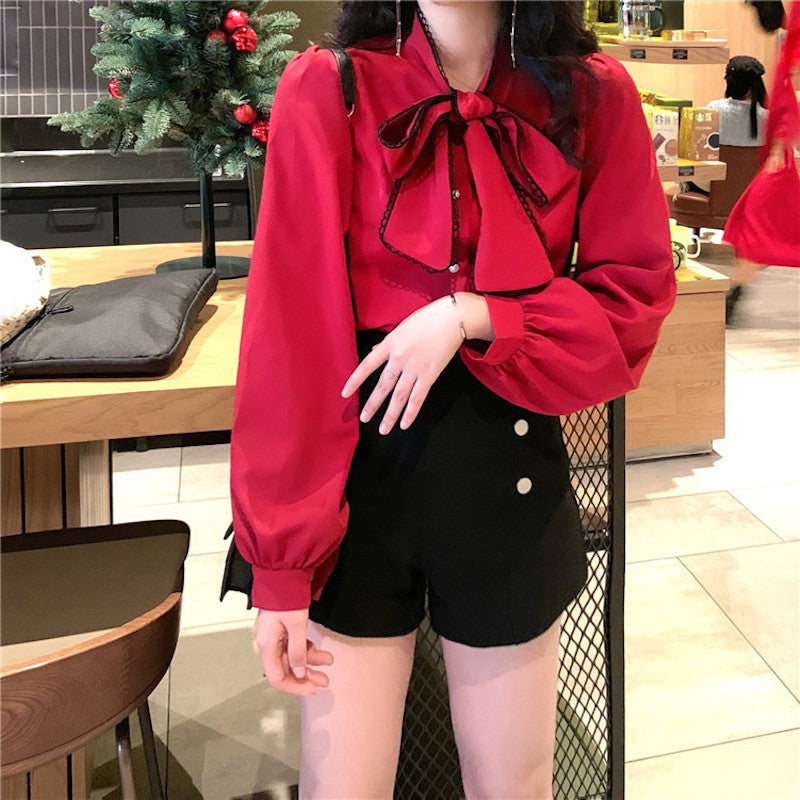 ヴィンテージボウタイブラウス