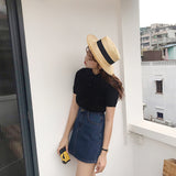 デニムタイトスカート