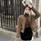 ヴィンテージレトロチェックジャケット