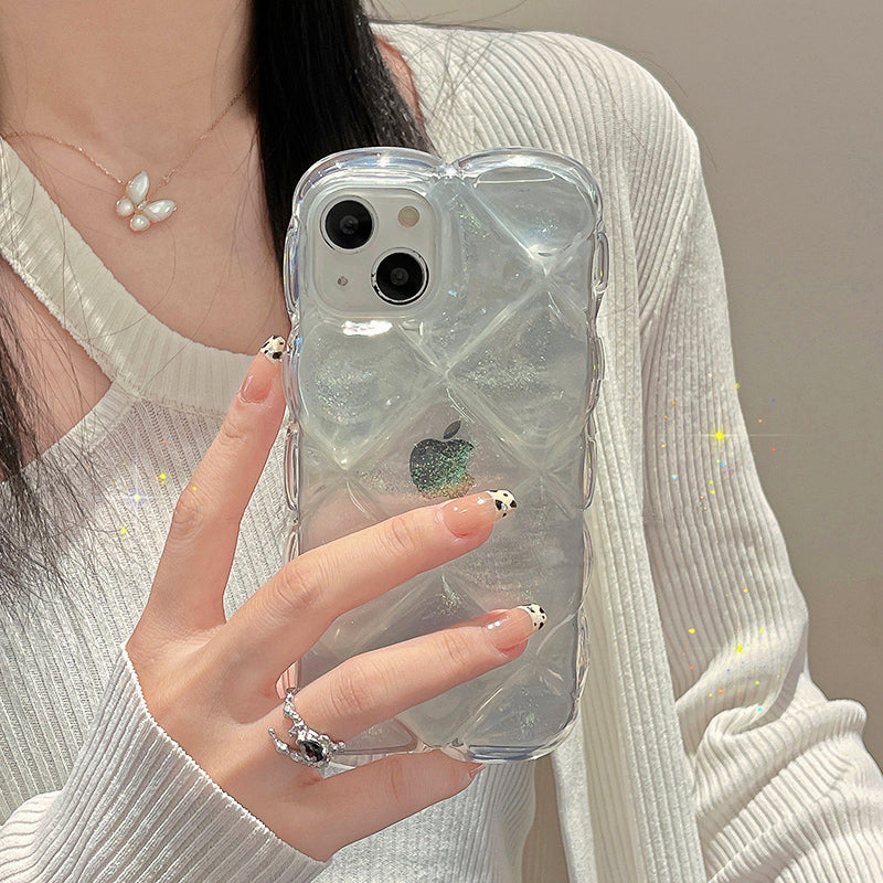 クリアキルティングiPhoneケース