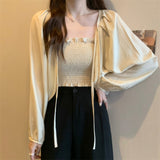 フェミニンパフボレロトップス