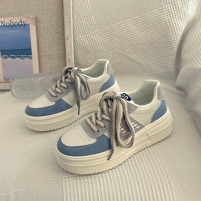 ダブルライン厚底スニーカー