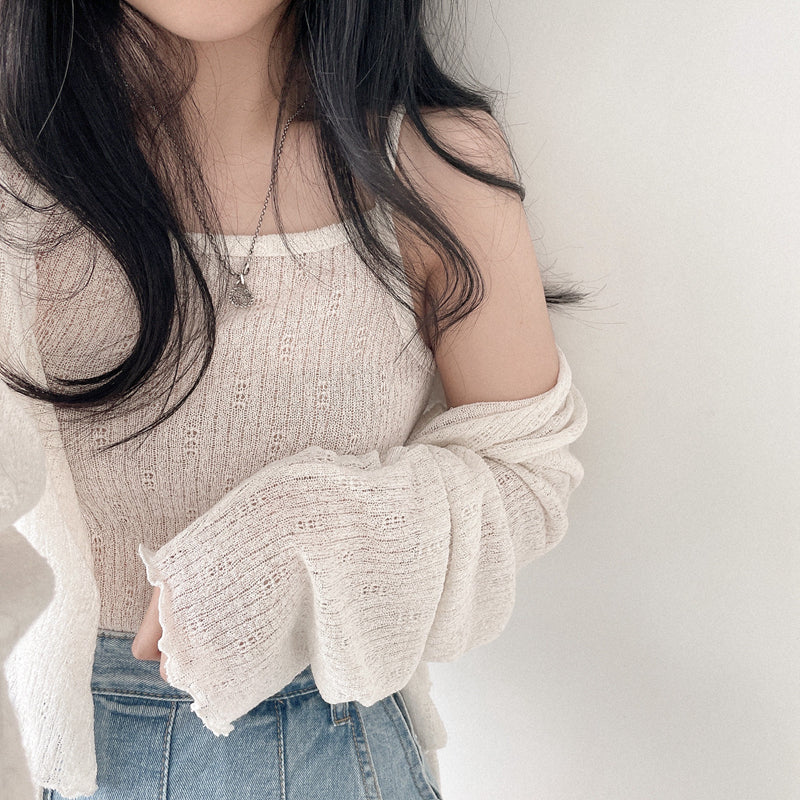 スルールーズカーディガン&キャミソールSET