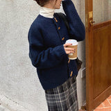 トグルボタンニットアウター