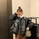 ブラックレザーフライトジャケット