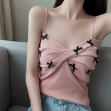 フロントツイストミニリボンキャミソール