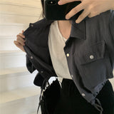 モノトーンジャケットシャツ