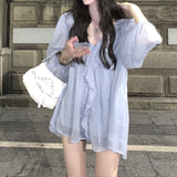 ニュアンスラメブラウス&キャミソールSET