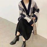 タータンチェックカーディガン