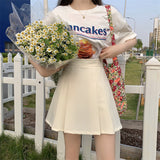 センターワイドプリーツスカート