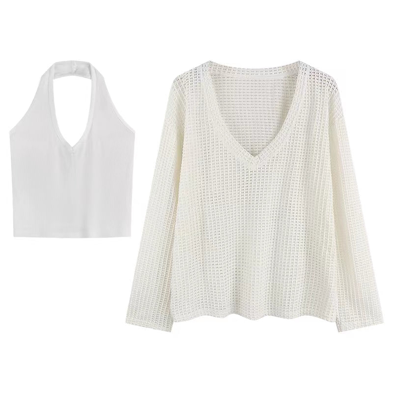 メッシュニット&タンクトップSET