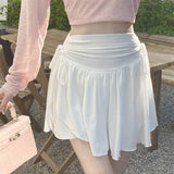 シフォンレイヤードミニスカート
