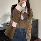 バイカラーシャツジャケット