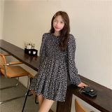 小花シフォンワンピース