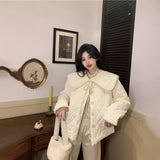 ビッグカラーキルティングジャケット