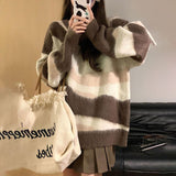 モカグラデーションニット