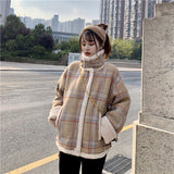 モカチェックフライトジャケット