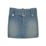 マイクロデニムベルトスカート