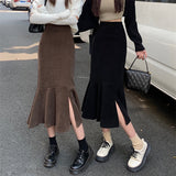 サイドスリットマーメイドスカート