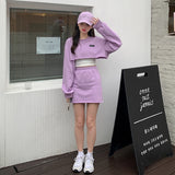 クロップドプルオーバー&タイトスカートSET