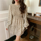 小花シフォンワンピース