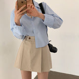 ワイドプリーツミニスカート