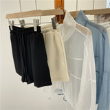 カジュアルコットンショートパンツ